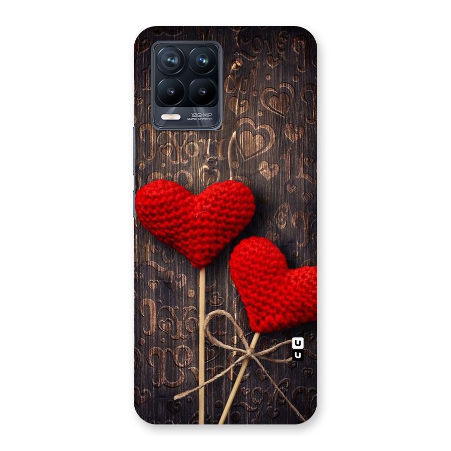 Thread Art Wooden Print Back Case for Realme 8 Pro