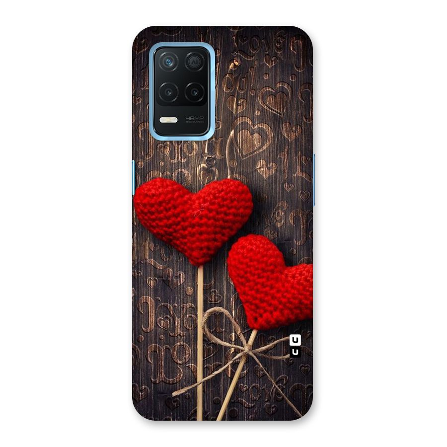 Thread Art Wooden Print Back Case for Realme 8s 5G
