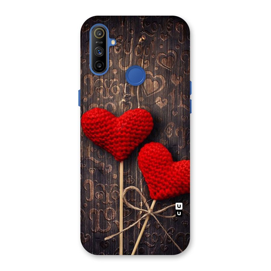 Thread Art Wooden Print Back Case for Realme Narzo 10A