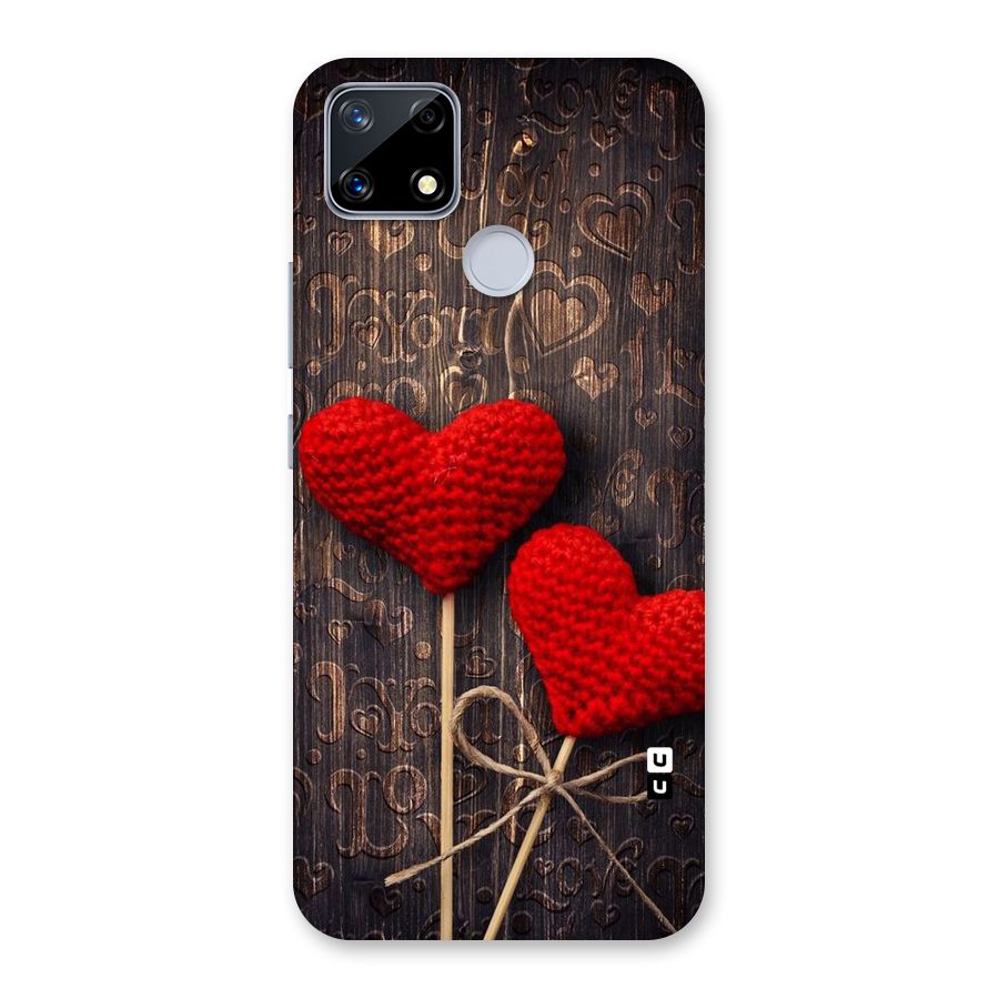 Thread Art Wooden Print Back Case for Realme Narzo 20