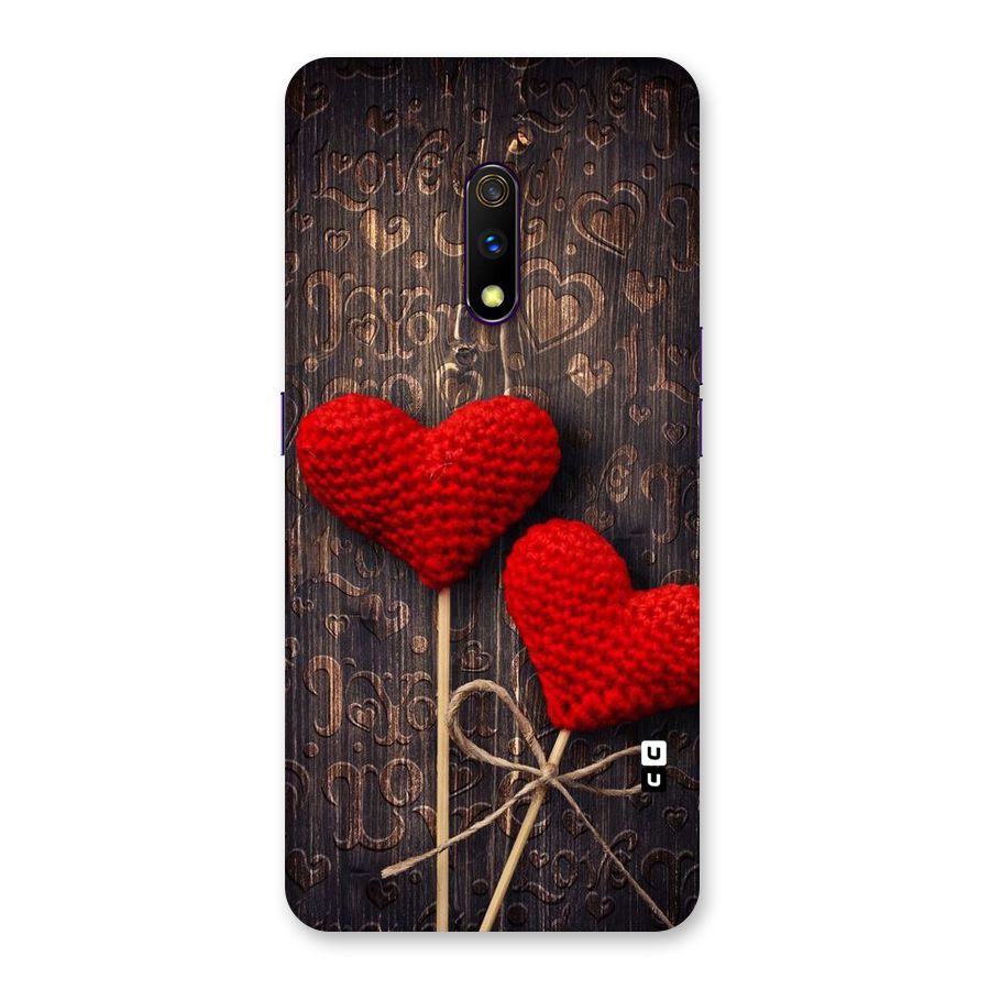 Thread Art Wooden Print Back Case for Realme X