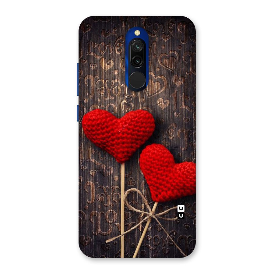 Thread Art Wooden Print Back Case for Redmi 8