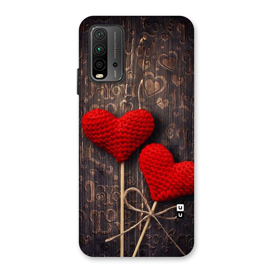 Thread Art Wooden Print Back Case for Redmi 9 Power