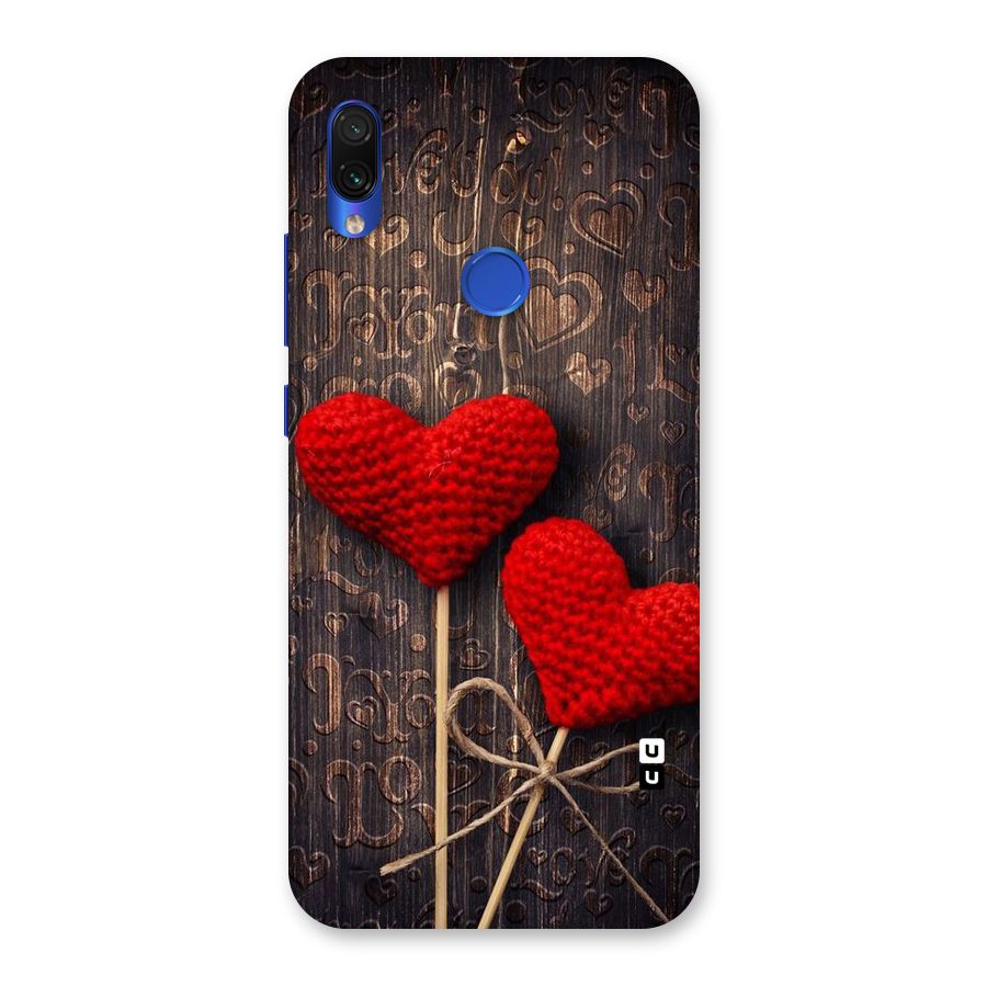 Thread Art Wooden Print Back Case for Redmi Note 7S