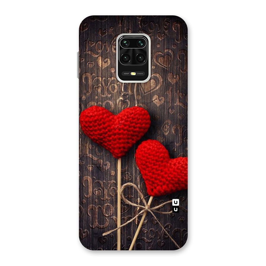 Thread Art Wooden Print Back Case for Redmi Note 9 Pro