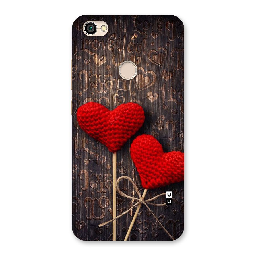 Thread Art Wooden Print Back Case for Redmi Y1 2017