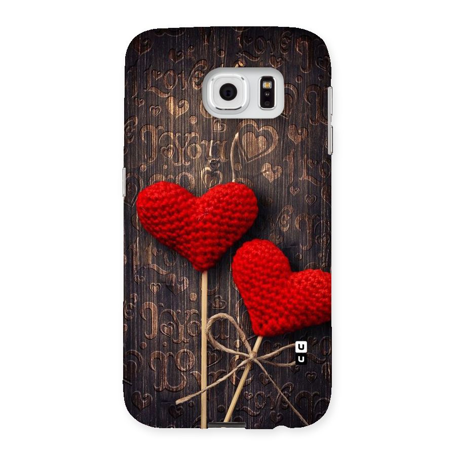 Thread Art Wooden Print Back Case for Samsung Galaxy S6