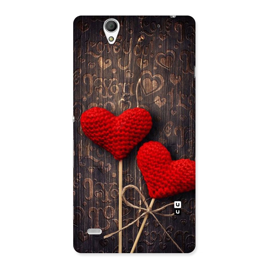 Thread Art Wooden Print Back Case for Sony Xperia C4