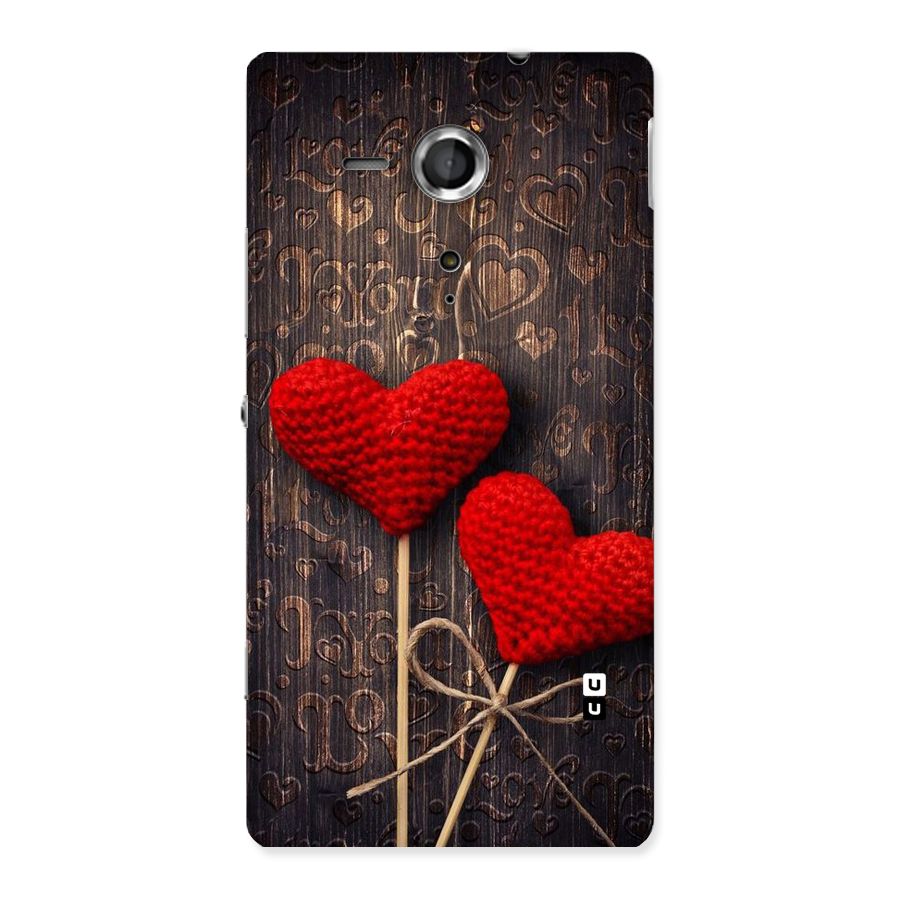 Thread Art Wooden Print Back Case for Sony Xperia SP