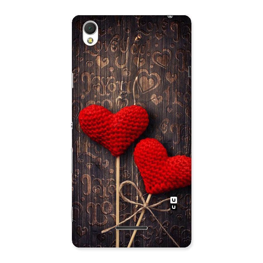 Thread Art Wooden Print Back Case for Sony Xperia T3