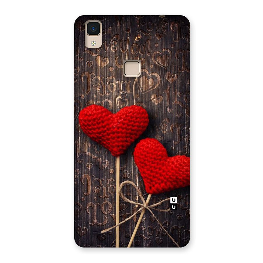 Thread Art Wooden Print Back Case for V3 Max