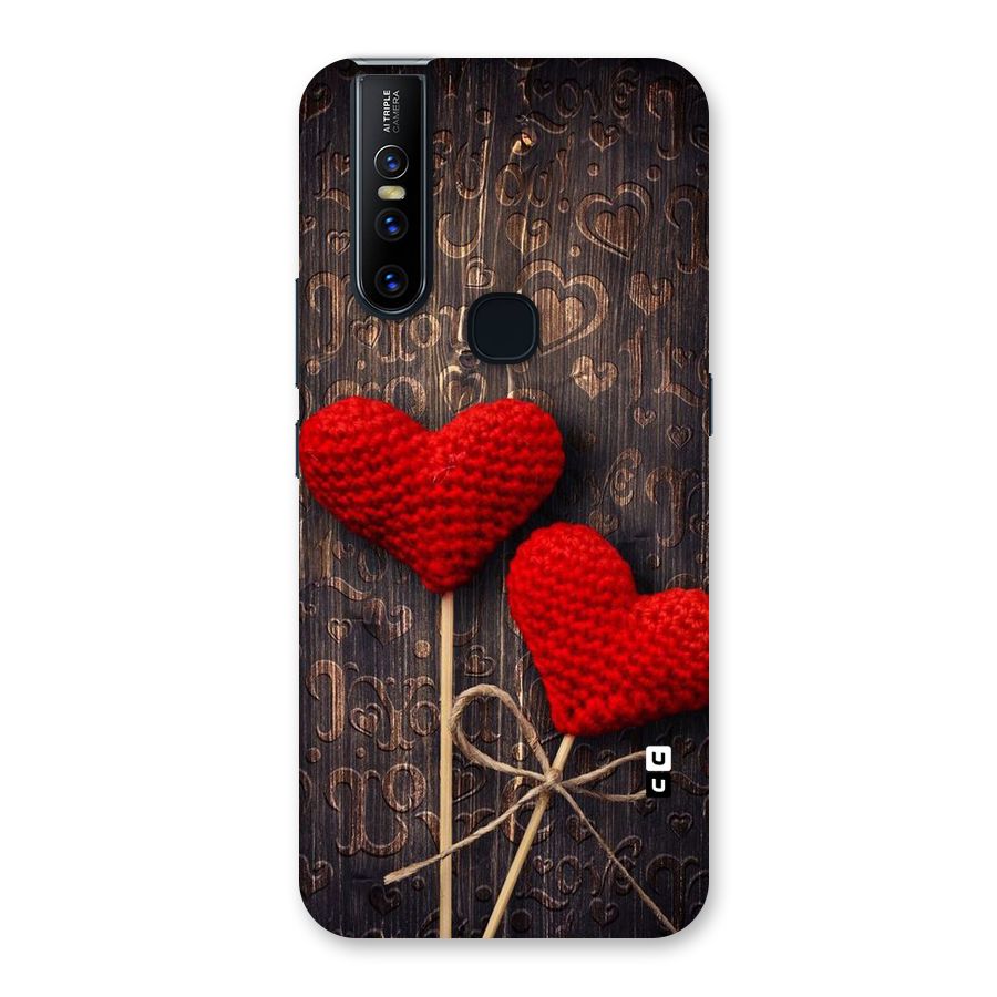 Thread Art Wooden Print Back Case for Vivo V15