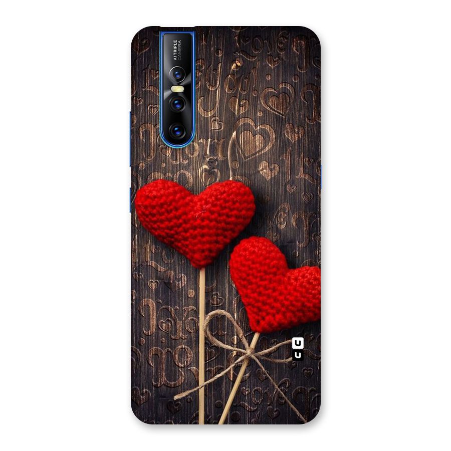 Thread Art Wooden Print Back Case for Vivo V15 Pro