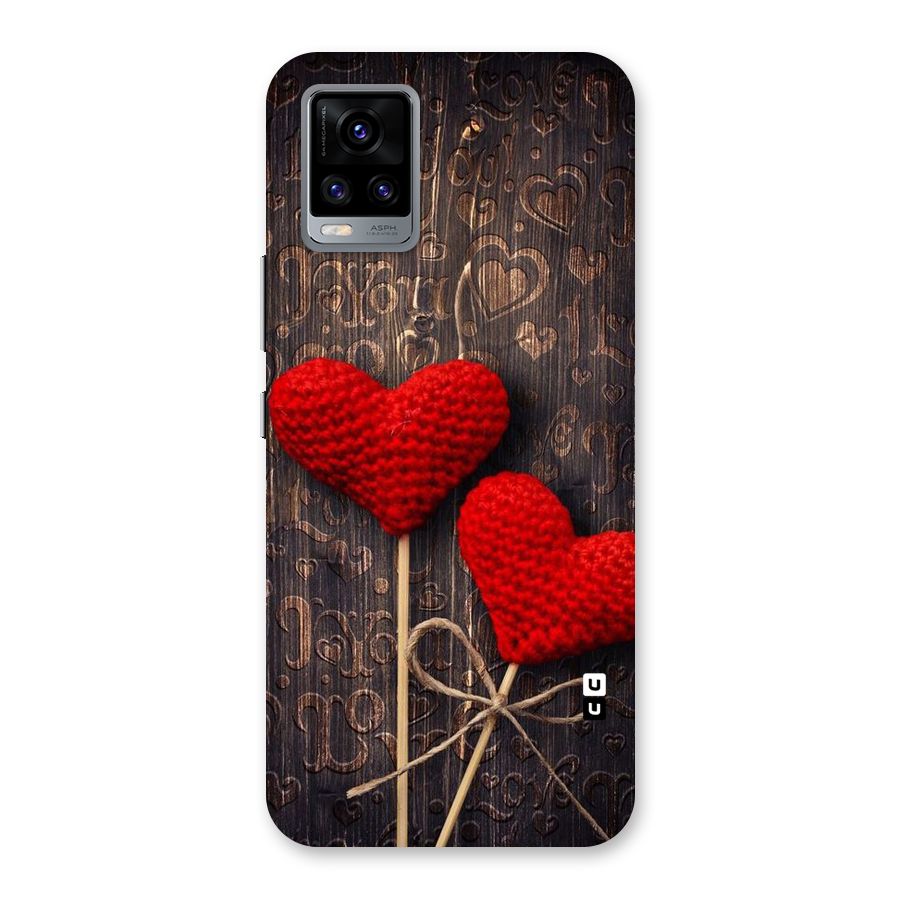 Thread Art Wooden Print Back Case for Vivo V20