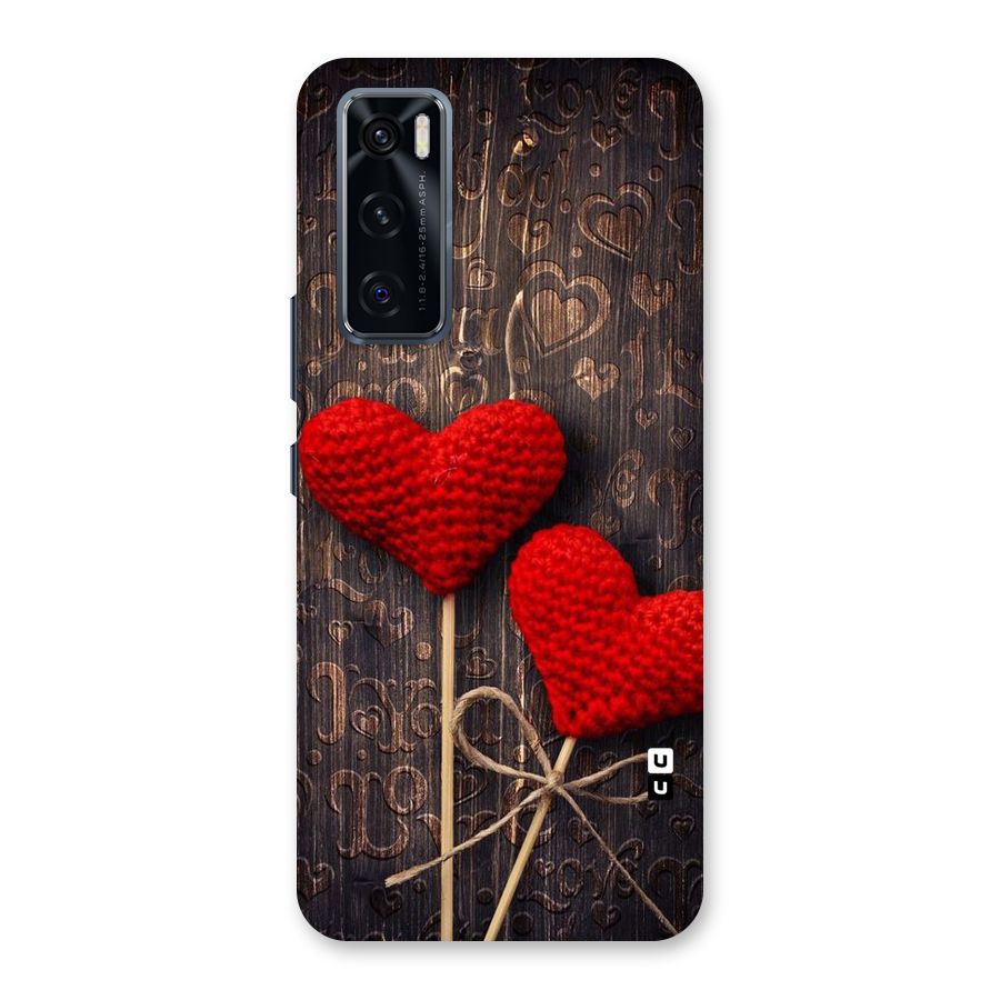 Thread Art Wooden Print Back Case for Vivo V20 SE