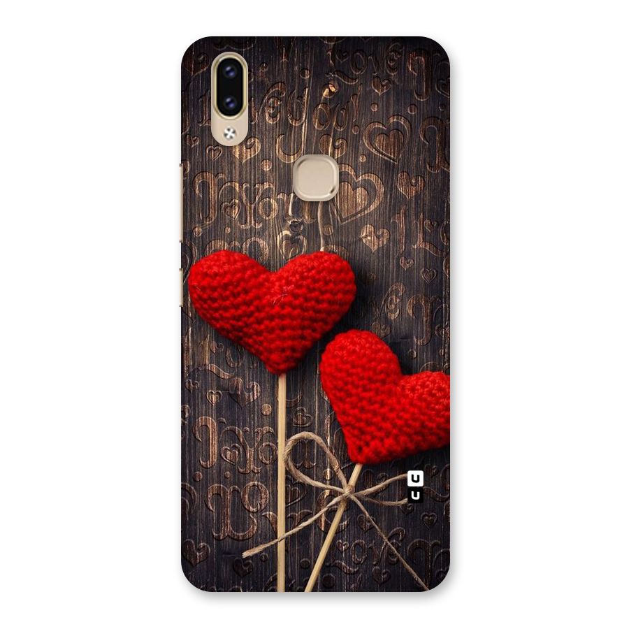 Thread Art Wooden Print Back Case for Vivo V9 Youth
