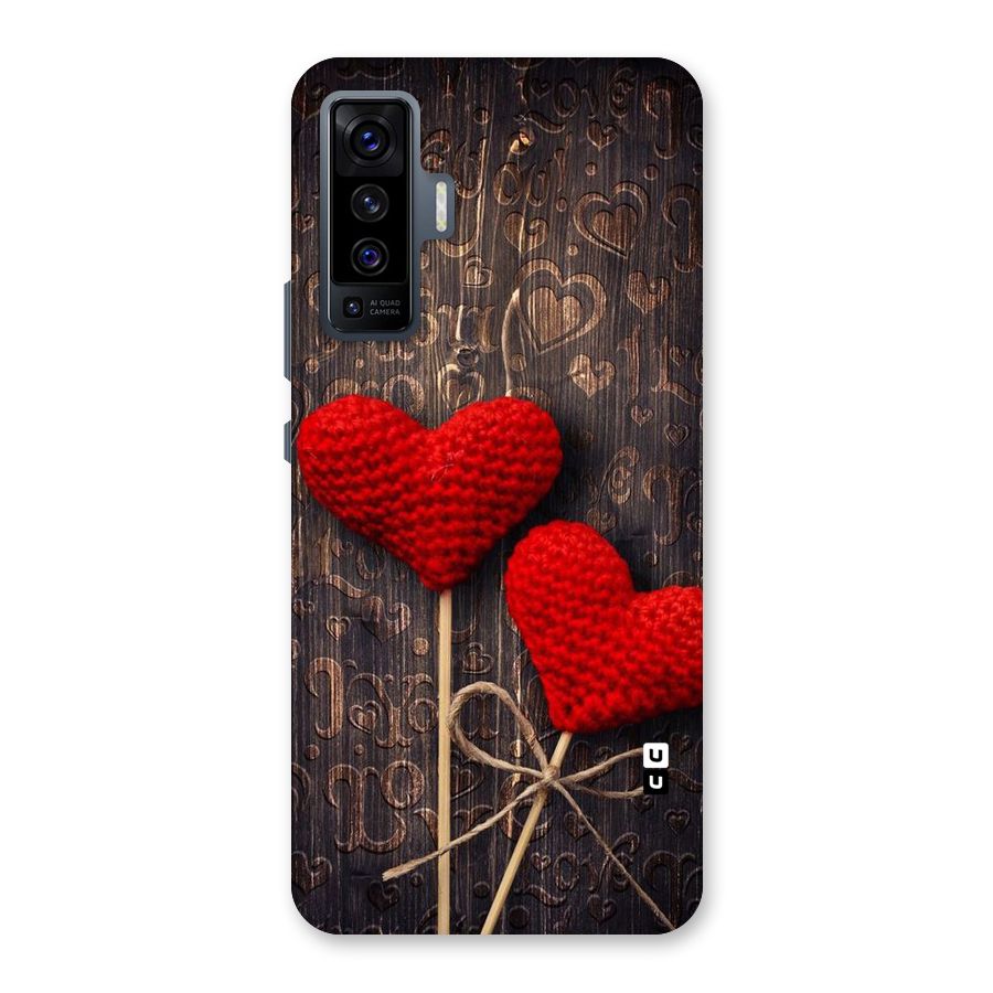 Thread Art Wooden Print Back Case for Vivo X50