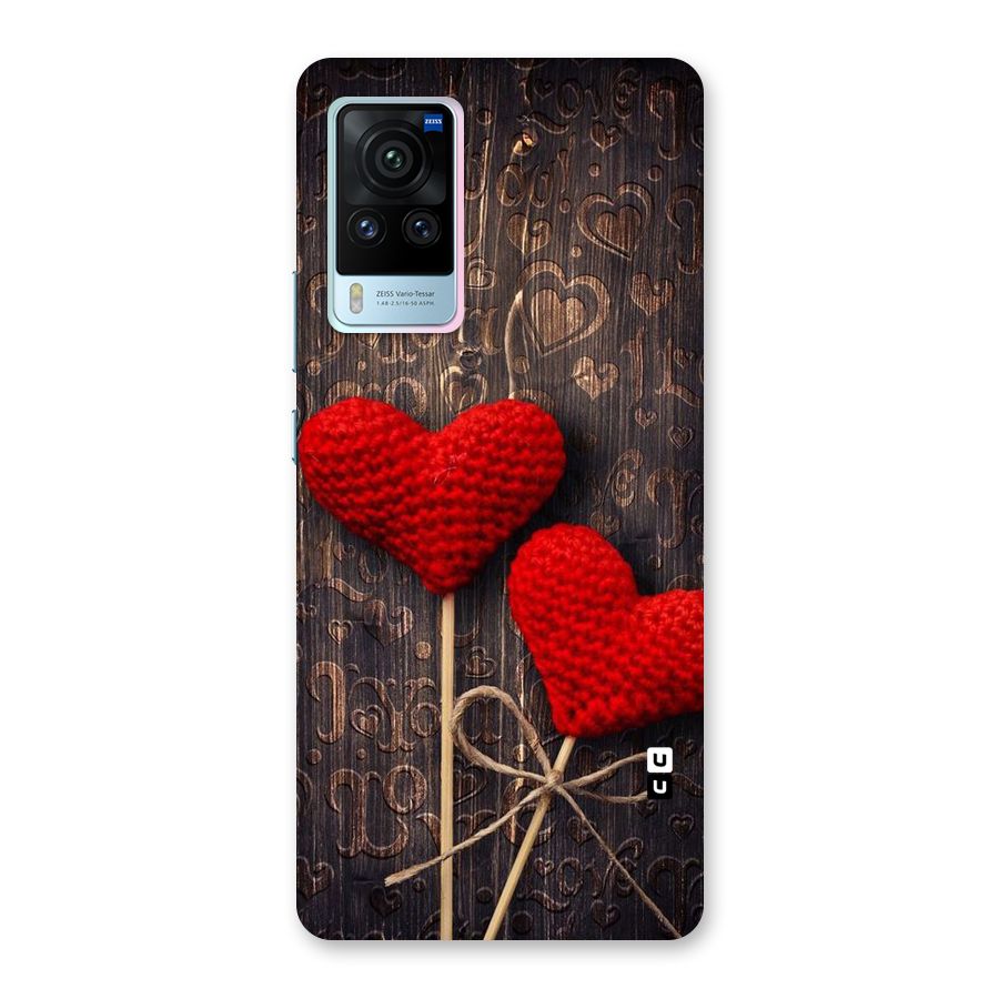 Thread Art Wooden Print Back Case for Vivo X60 Pro