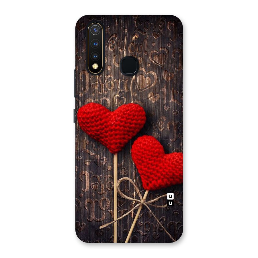 Thread Art Wooden Print Back Case for Vivo Y19