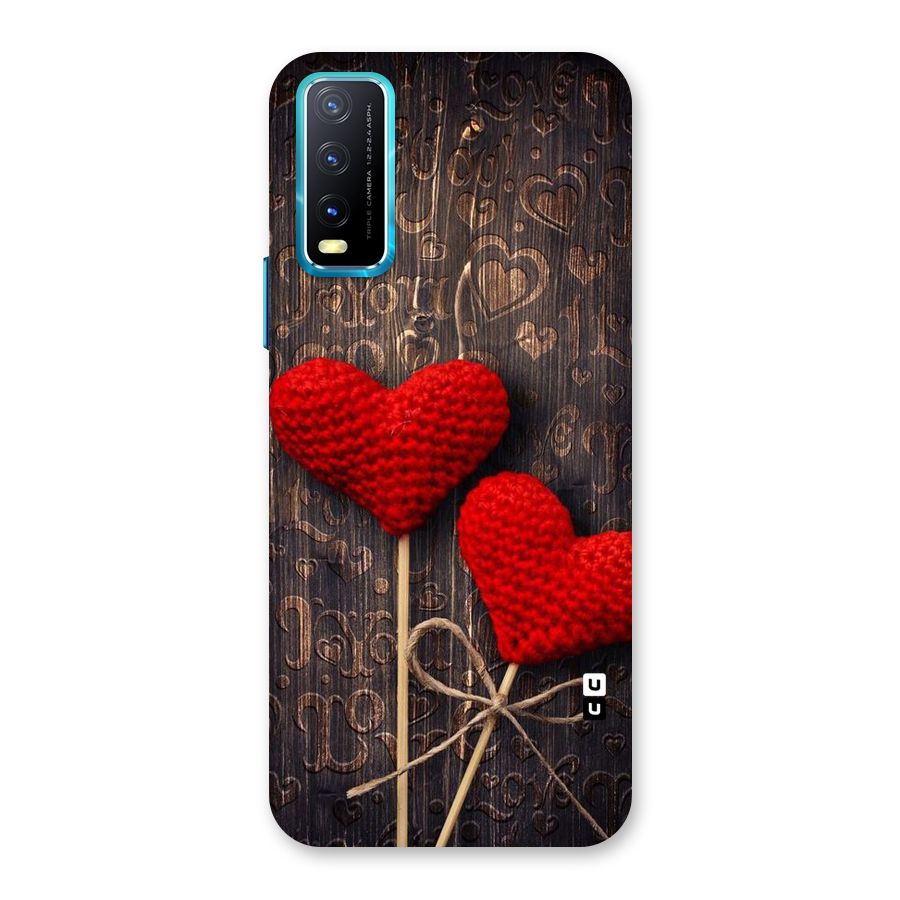 Thread Art Wooden Print Back Case for Vivo Y20A