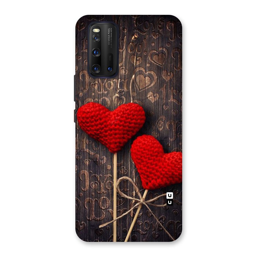 Thread Art Wooden Print Back Case for Vivo iQOO 3