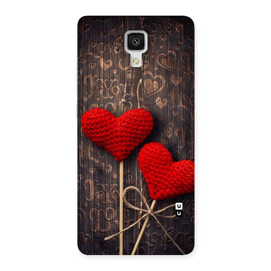Thread Art Wooden Print Back Case for Xiaomi Mi 4