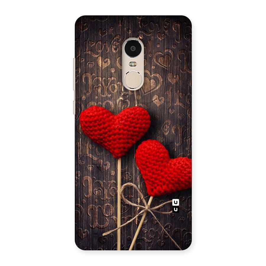 Thread Art Wooden Print Back Case for Xiaomi Redmi Note 4