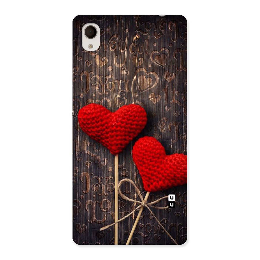 Thread Art Wooden Print Back Case for Xperia M4 Aqua