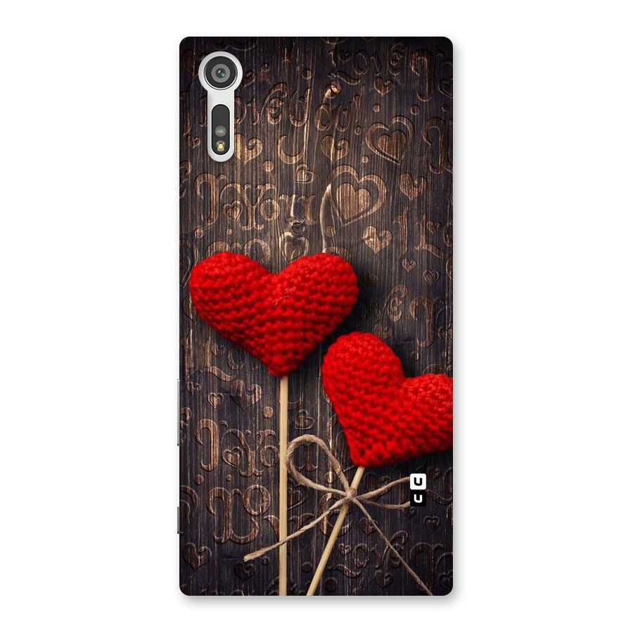 Thread Art Wooden Print Back Case for Xperia XZ