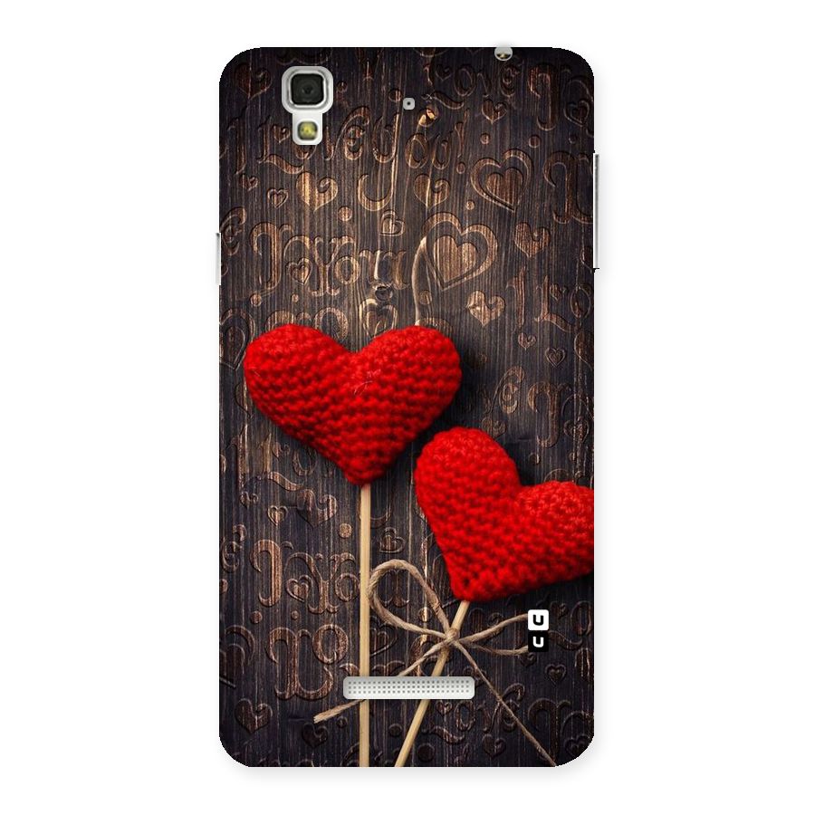 Thread Art Wooden Print Back Case for YU Yureka Plus