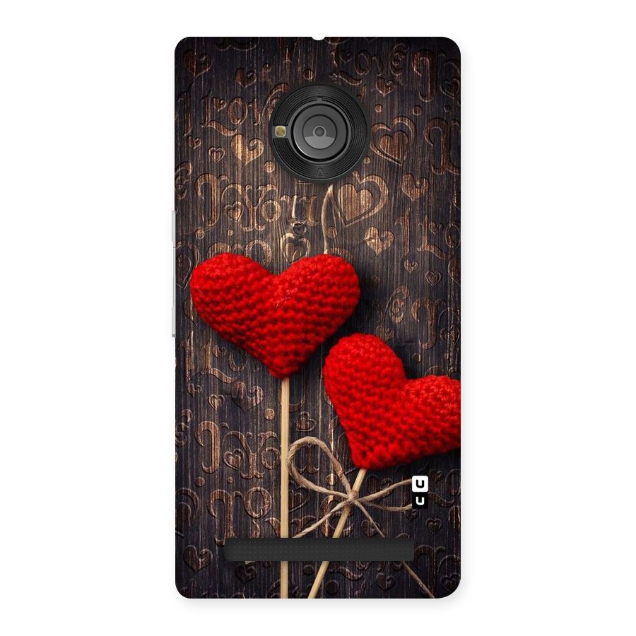 Thread Art Wooden Print Back Case for Yu Yuphoria