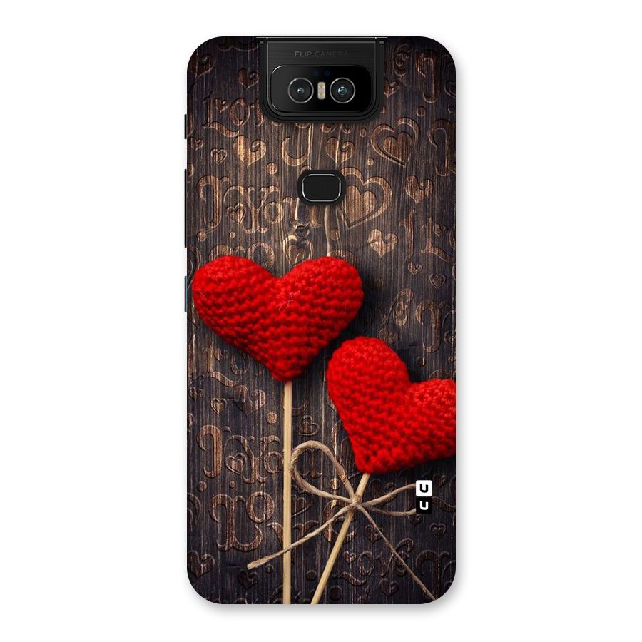 Thread Art Wooden Print Back Case for Zenfone 6z