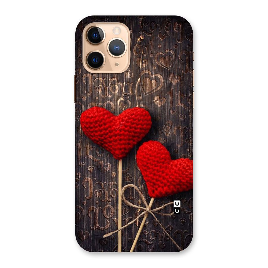Thread Art Wooden Print Back Case for iPhone 11 Pro