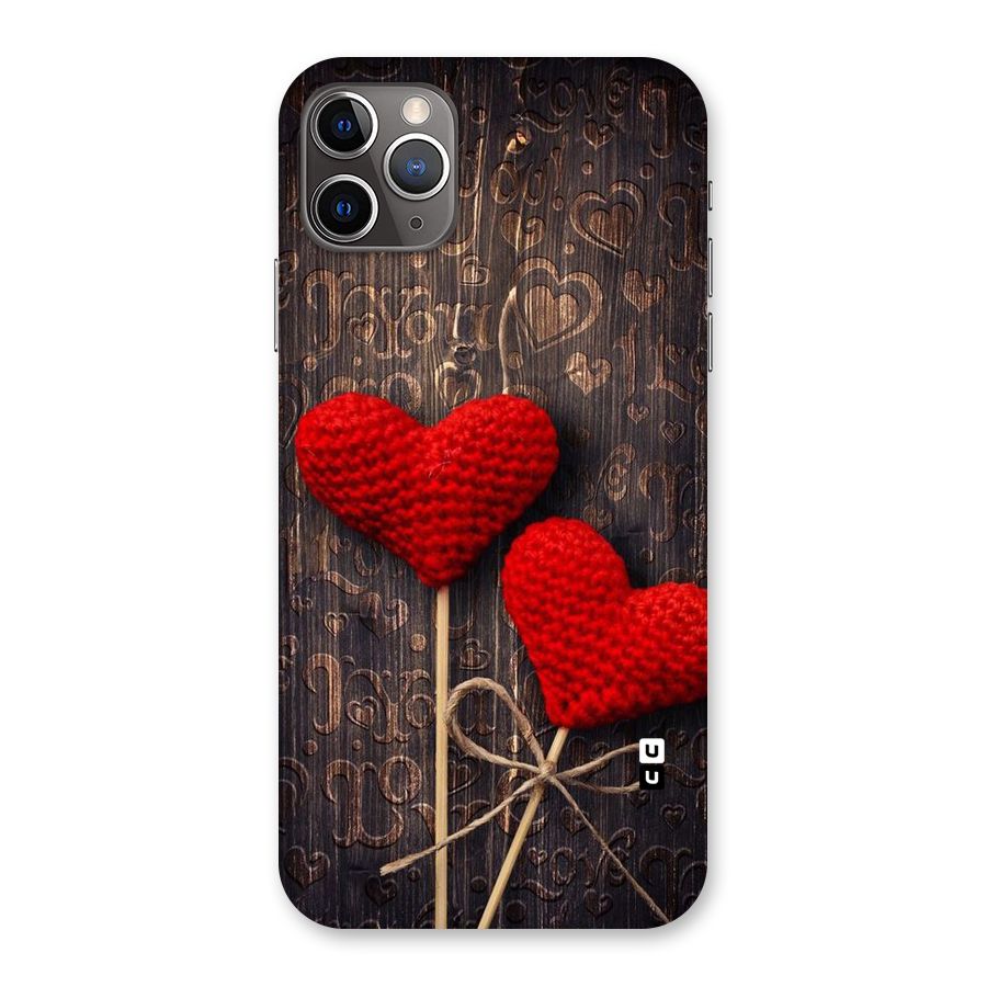 Thread Art Wooden Print Back Case for iPhone 11 Pro Max