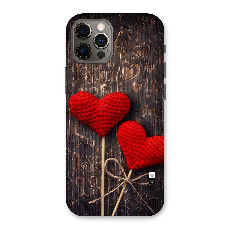 Thread Art Wooden Print Back Case for iPhone 12 Pro