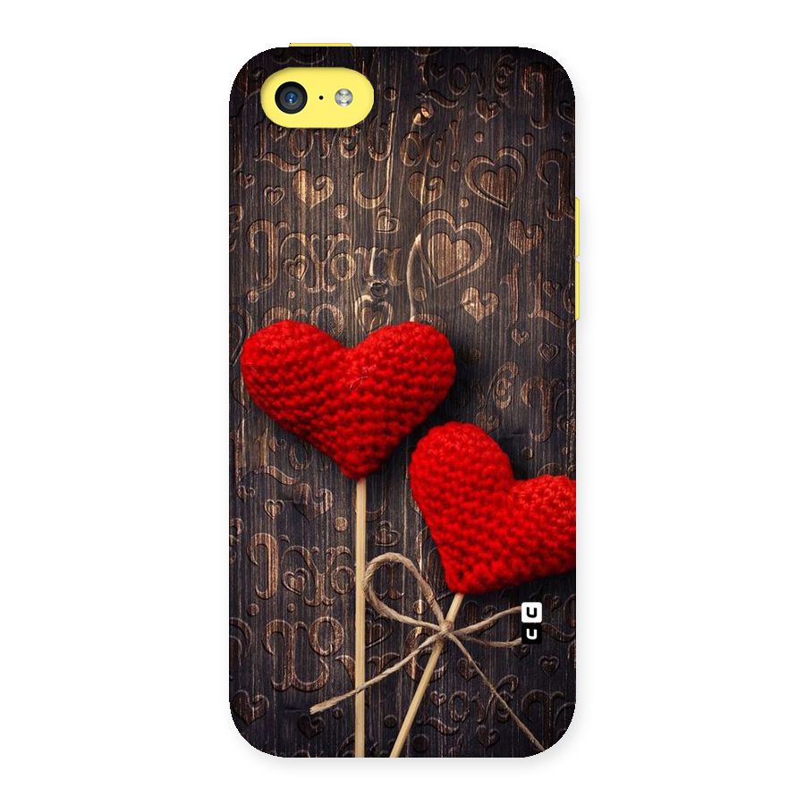 Thread Art Wooden Print Back Case for iPhone 5C