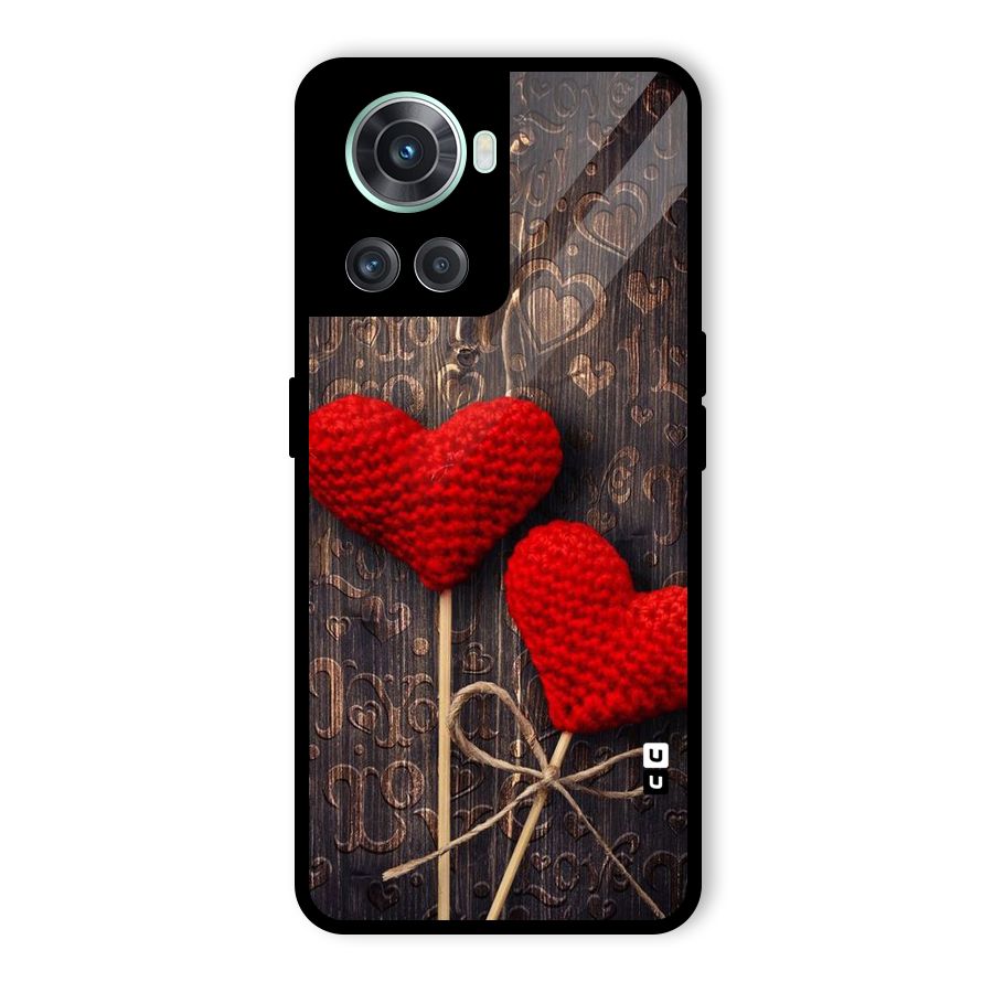Thread Art Wooden Print Glass Back Case for OnePlus 10R