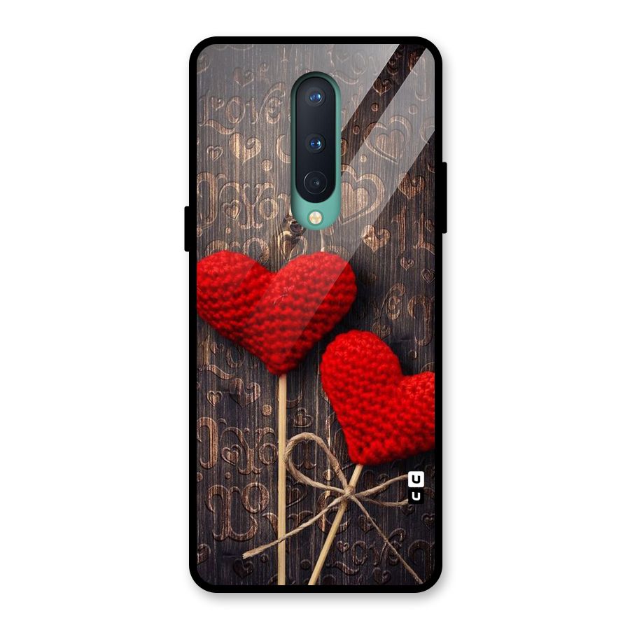 Thread Art Wooden Print Glass Back Case for OnePlus 8
