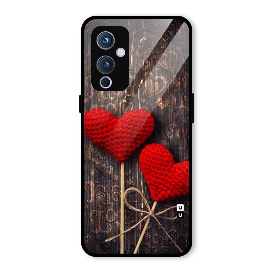 Thread Art Wooden Print Glass Back Case for OnePlus 9