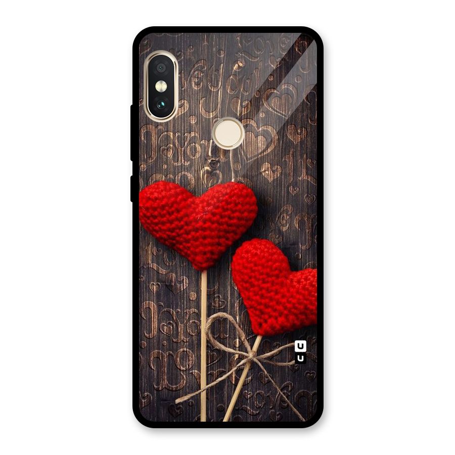 Thread Art Wooden Print Glass Back Case for Redmi Note 5 Pro