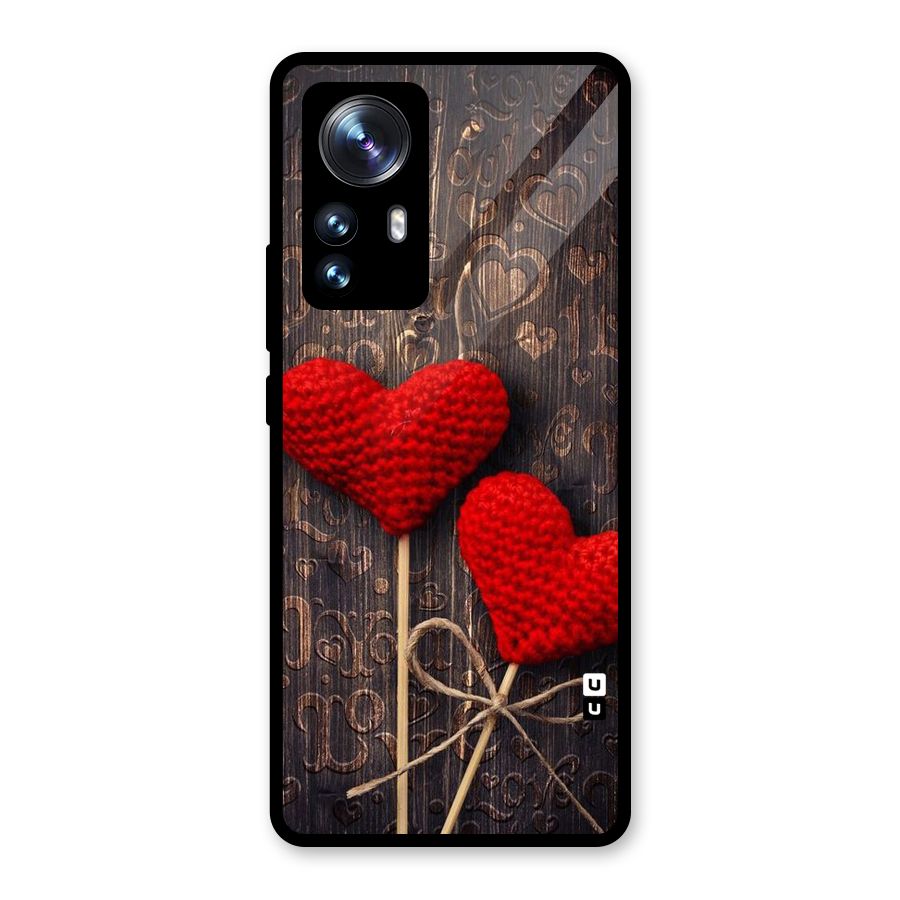 Thread Art Wooden Print Glass Back Case for Xiaomi 12 Pro