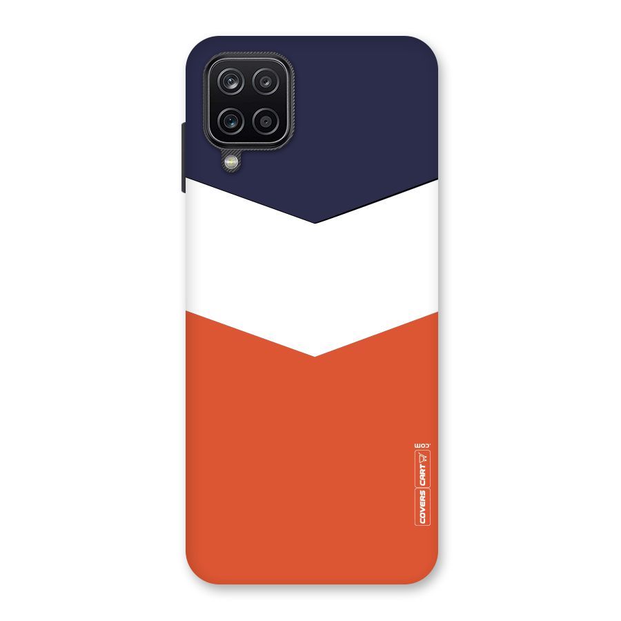 Three Colour Pattern Back Case for Galaxy A12