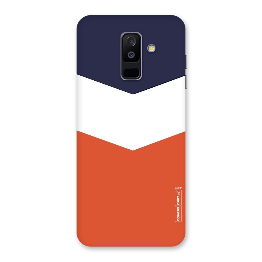 Three Colour Pattern Back Case for Galaxy A6 Plus