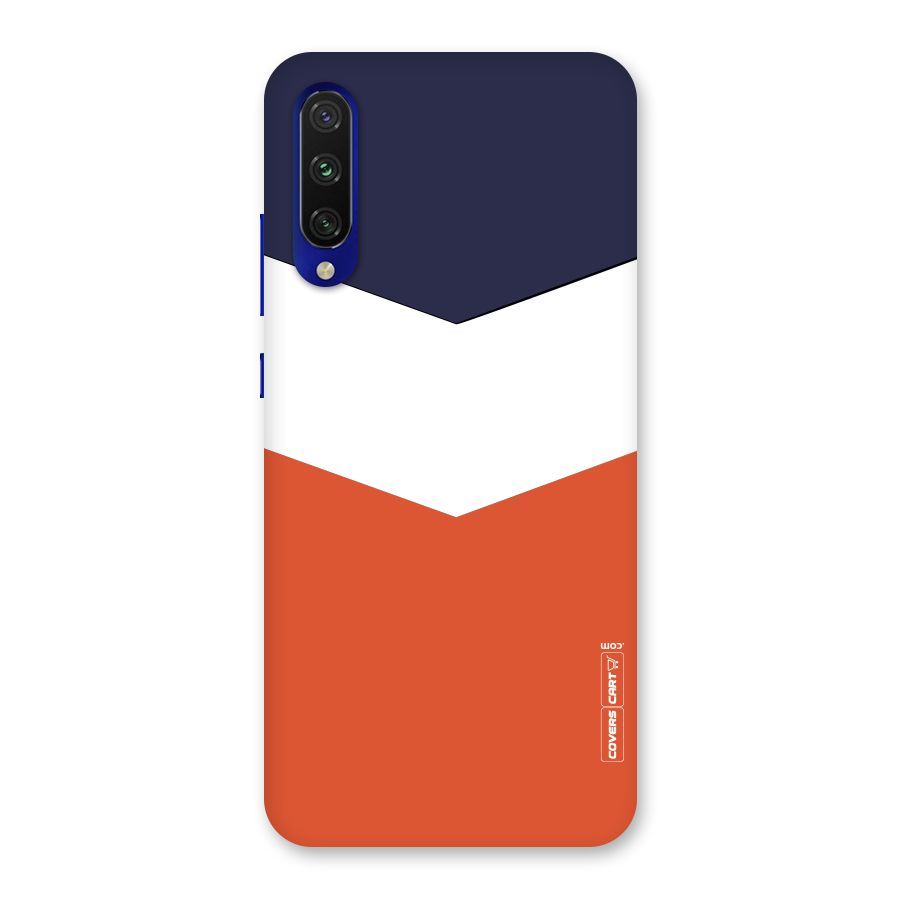 Three Colour Pattern Back Case for Mi A3