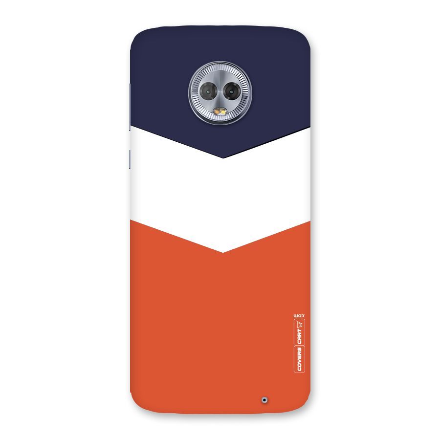 Three Colour Pattern Back Case for Moto G6 Plus