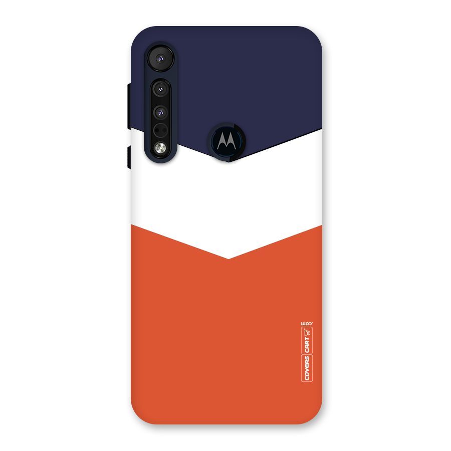 Three Colour Pattern Back Case for Motorola One Macro