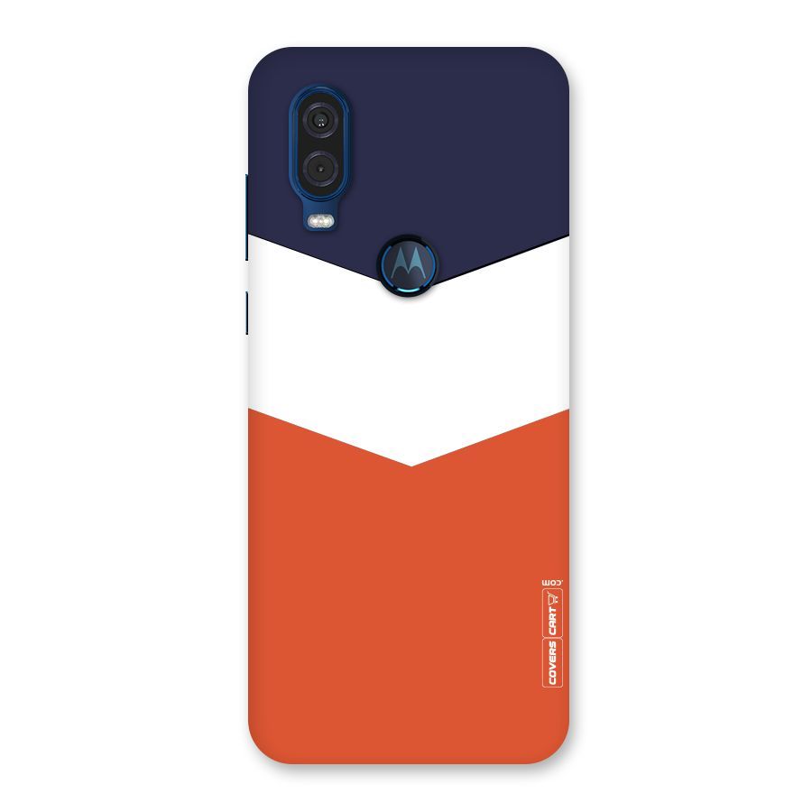 Three Colour Pattern Back Case for Motorola One Vision