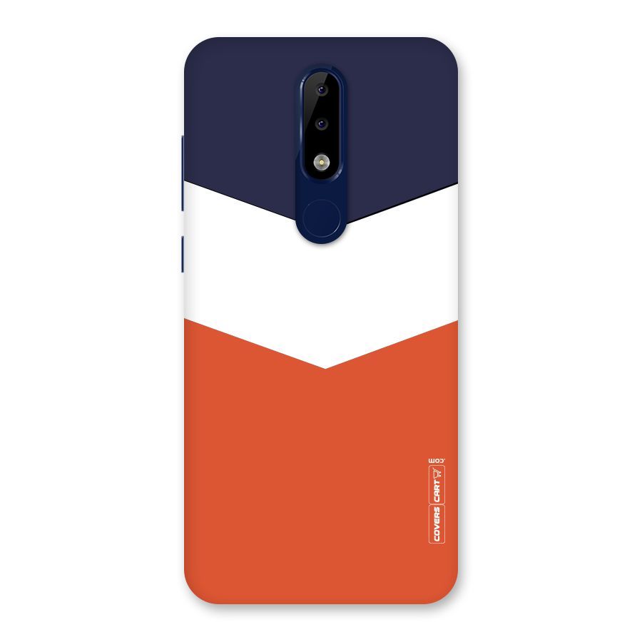 Three Colour Pattern Back Case for Nokia 5.1 Plus