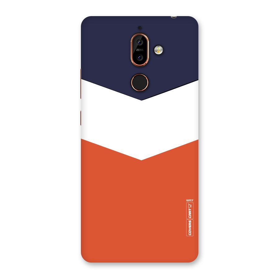 Three Colour Pattern Back Case for Nokia 7 Plus