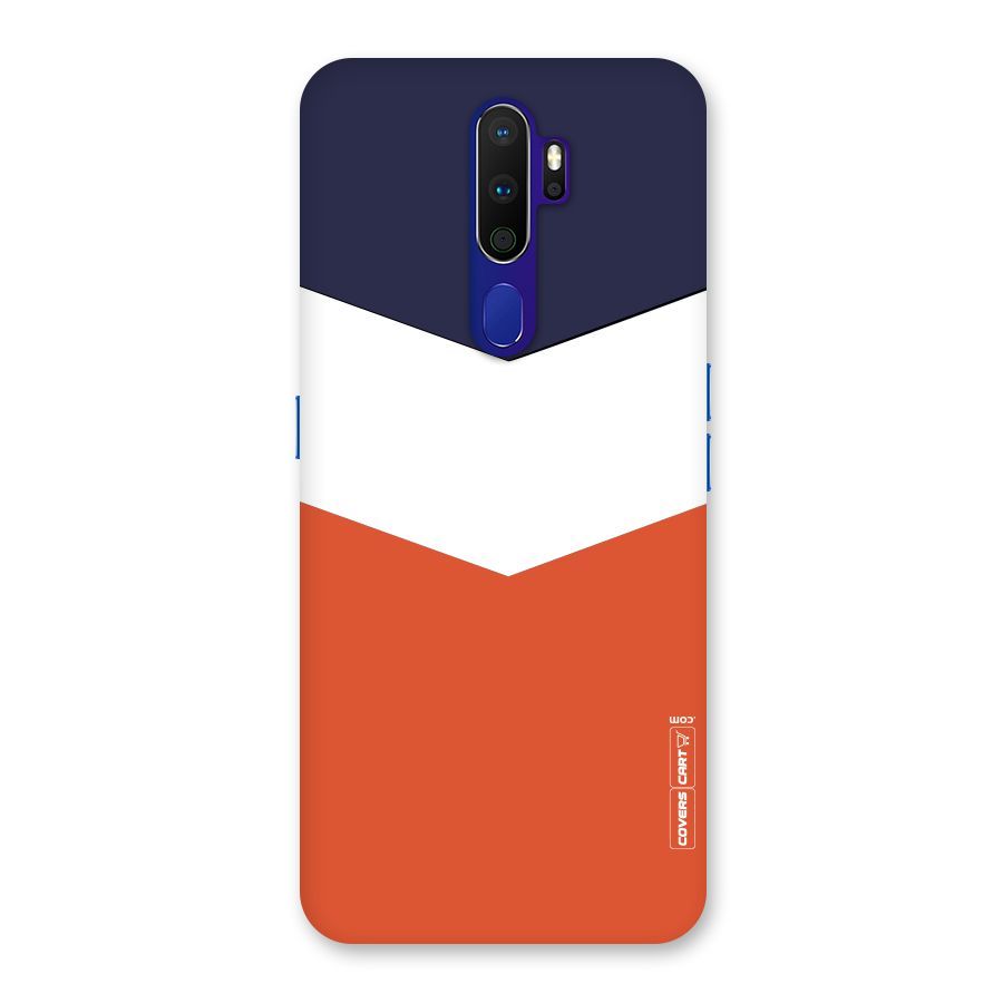 Three Colour Pattern Back Case for Oppo A9 (2020)
